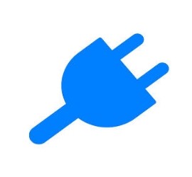 Blue Plug Icon