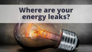 Cheap electricity bills, air leak quick fix