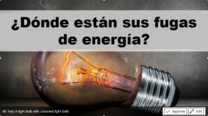 Electricidad Más Barata, solución rápida de fugas de aire