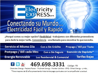 Promociones en Servicios de Electricidad Residencial