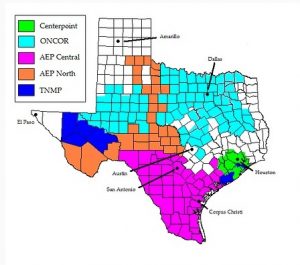Utilities By Areas in Texas