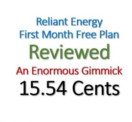 Review Reliant Energy First Month Free Plan