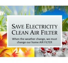 Save Electricity Clean Air Filter