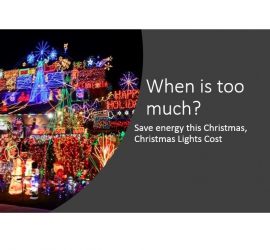 Save energy this Christmas, Christmas Lights Cost 2