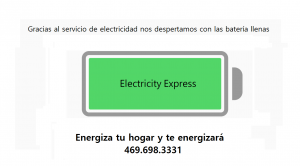 Ama tu servicio de electricidad