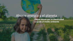 Ahorre energia y el planeta