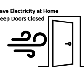 Save Electricity at Home Keep Doors Closed