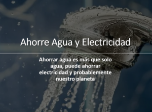 Ahorre agua y electricidad