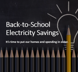 Back-to-school electricity savings