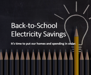 Back-to-school electricity savings