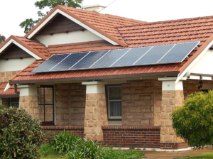 Solar Panels on Rooftop